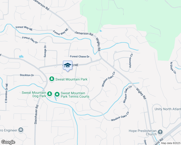 map of restaurants, bars, coffee shops, grocery stores, and more near 4531 Reva Drive Northeast in Marietta