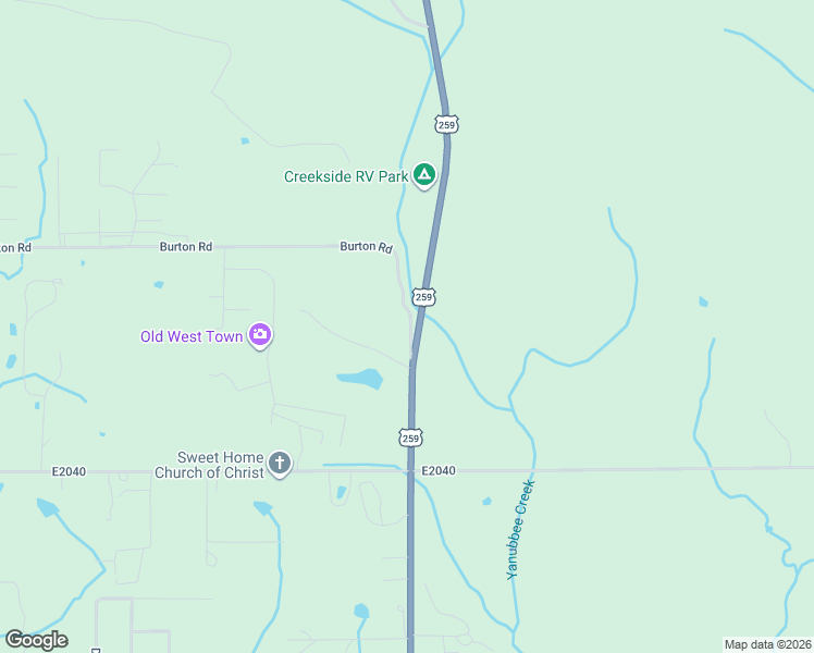 map of restaurants, bars, coffee shops, grocery stores, and more near 146 U.S. 259 in Broken Bow