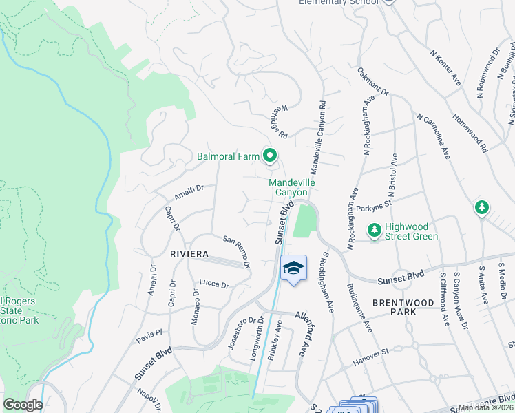 map of restaurants, bars, coffee shops, grocery stores, and more near 1611 Old Oak Road in Los Angeles