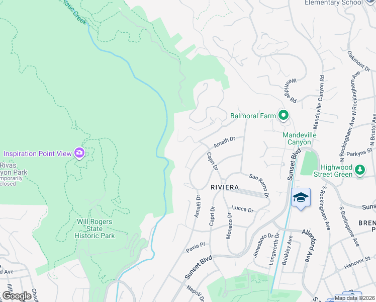 map of restaurants, bars, coffee shops, grocery stores, and more near 1545 Umeo Road in Los Angeles