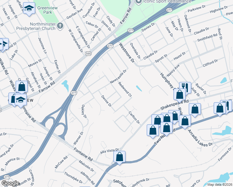 map of restaurants, bars, coffee shops, grocery stores, and more near 225 Weldwood Court in Columbia