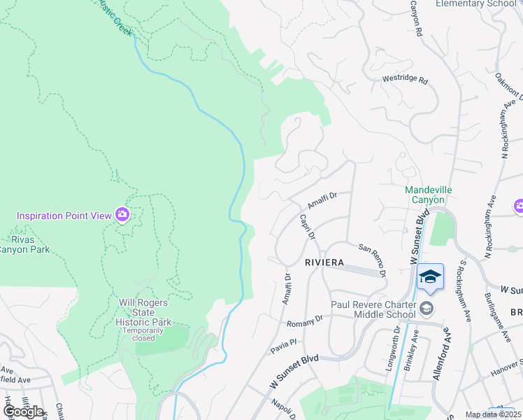 map of restaurants, bars, coffee shops, grocery stores, and more near 1550 Casale Road in Los Angeles
