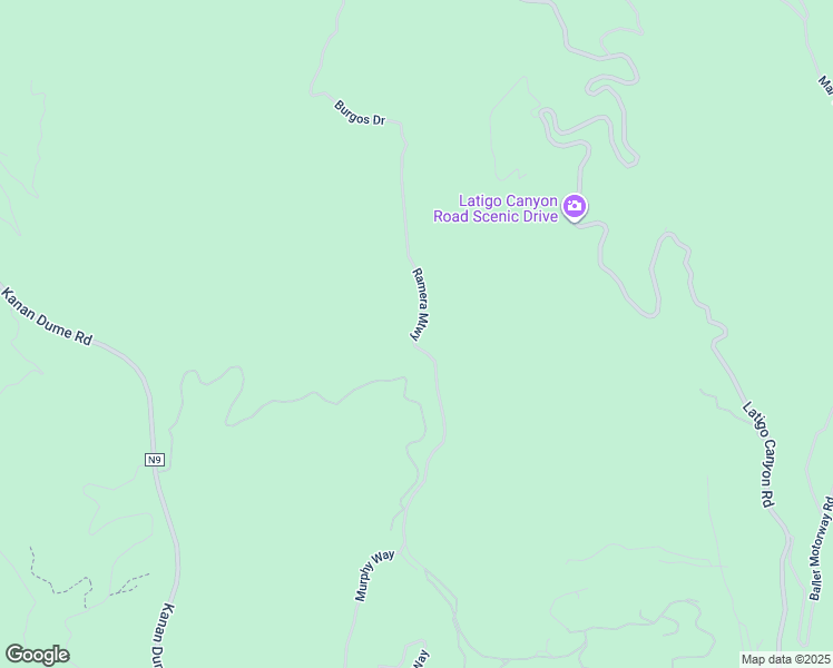 map of restaurants, bars, coffee shops, grocery stores, and more near Ramera Motorway in Malibu