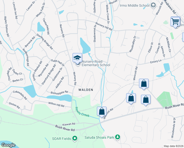 map of restaurants, bars, coffee shops, grocery stores, and more near 236 Tolson Lane in Columbia