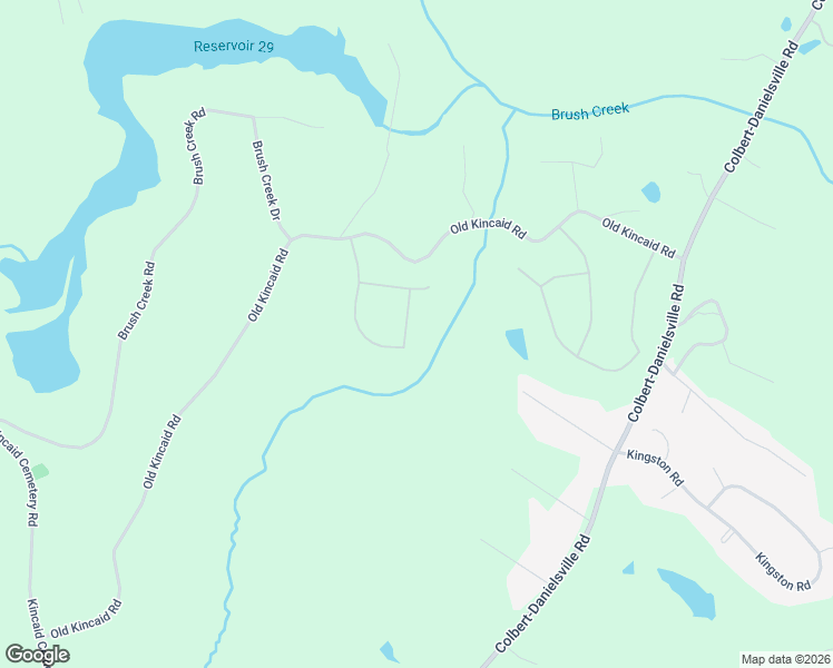 map of restaurants, bars, coffee shops, grocery stores, and more near Redbud Trial in Colbert