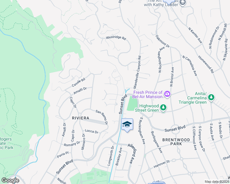 map of restaurants, bars, coffee shops, grocery stores, and more near 1611 Old Oak Road in Los Angeles