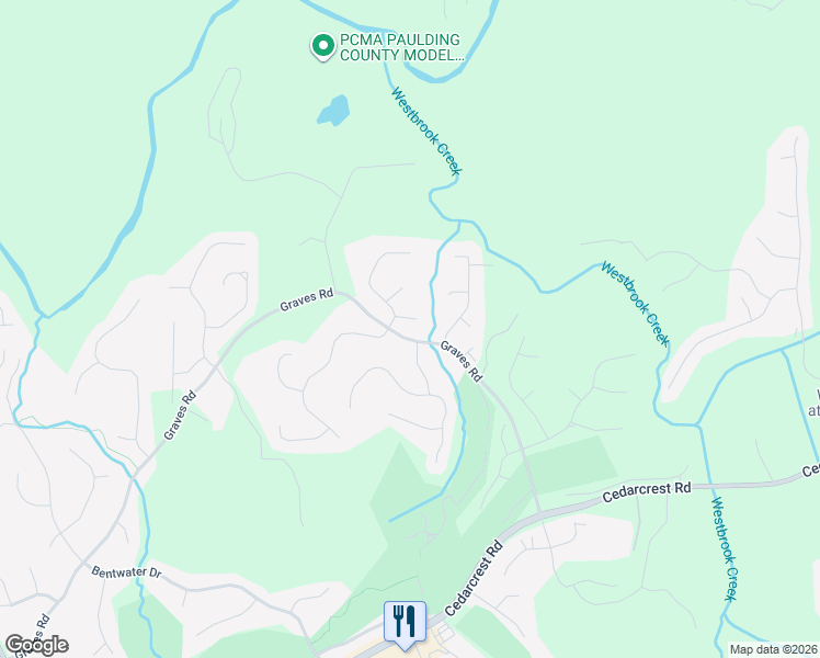 map of restaurants, bars, coffee shops, grocery stores, and more near 44 Terrace View Court in Acworth