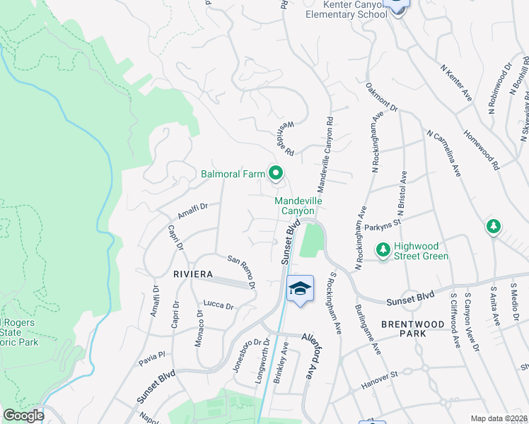 map of restaurants, bars, coffee shops, grocery stores, and more near 1611 Old Oak Road in Los Angeles