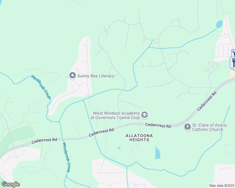 map of restaurants, bars, coffee shops, grocery stores, and more near 954 Carl Sanders Drive in Acworth