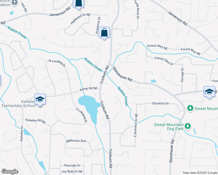 map of restaurants, bars, coffee shops, grocery stores, and more near 2246 Nantucket Court in Marietta