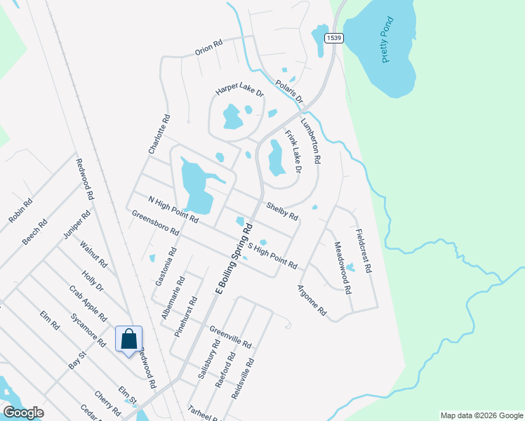 map of restaurants, bars, coffee shops, grocery stores, and more near 11 Shelby Road in Southport