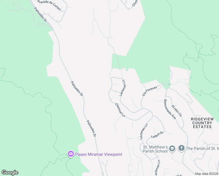 map of restaurants, bars, coffee shops, grocery stores, and more near 16820 Charmel Lane in Los Angeles