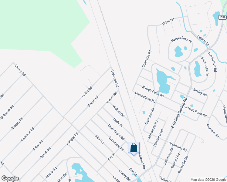 map of restaurants, bars, coffee shops, grocery stores, and more near 1885 Juniper Road in Southport