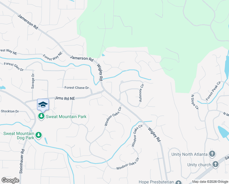 map of restaurants, bars, coffee shops, grocery stores, and more near 4559 Wigley Estates Road in Marietta