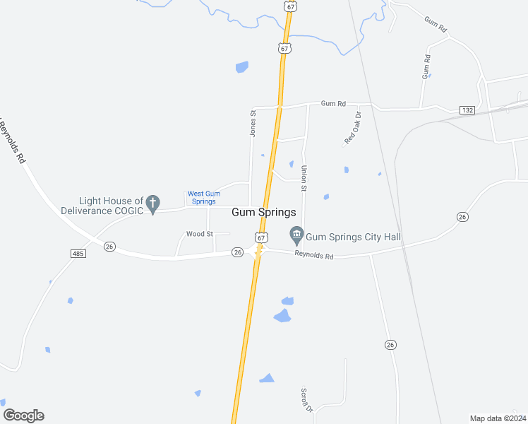 map of restaurants, bars, coffee shops, grocery stores, and more near in Gum Springs