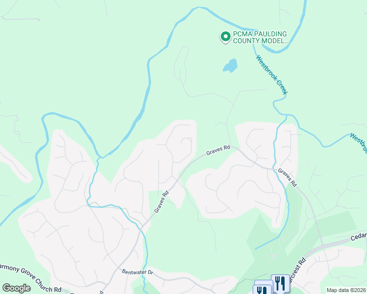 map of restaurants, bars, coffee shops, grocery stores, and more near 237 Talking Leaves Court in Acworth