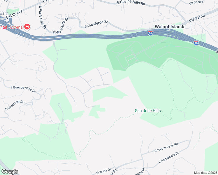 map of restaurants, bars, coffee shops, grocery stores, and more near 20902 Broken Bit Drive in Covina