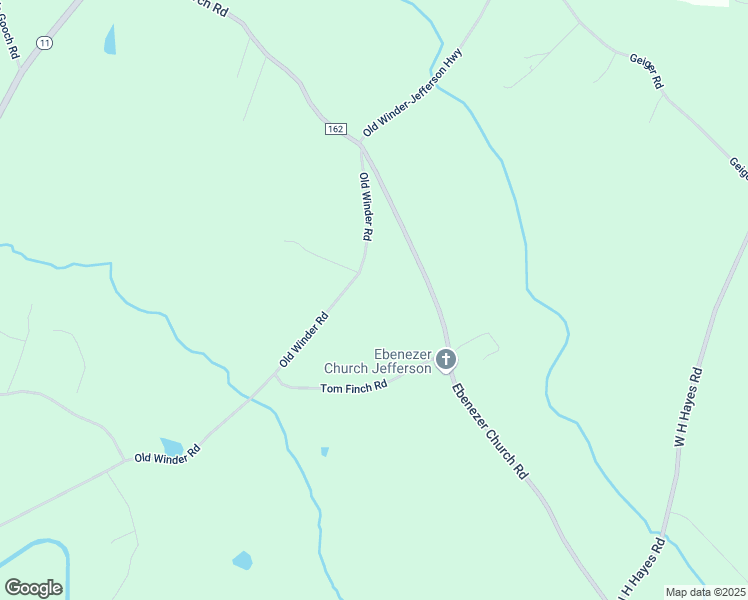 map of restaurants, bars, coffee shops, grocery stores, and more near 1370 Old Winder Road in Jefferson