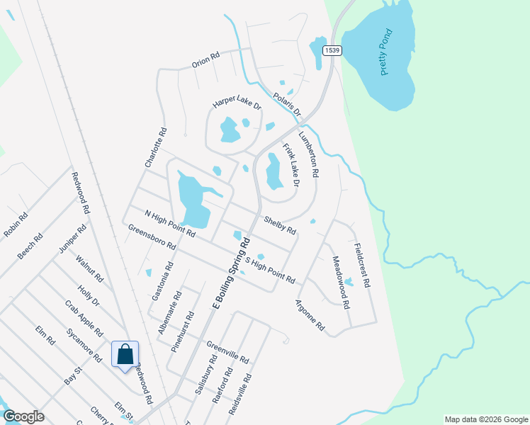map of restaurants, bars, coffee shops, grocery stores, and more near 11 Shelby Road in Southport