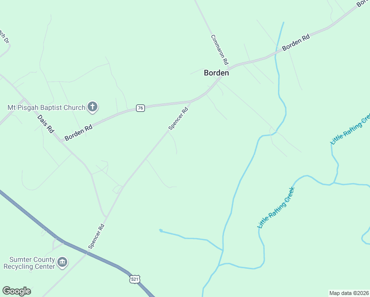 map of restaurants, bars, coffee shops, grocery stores, and more near 3170 Spencer Road in Rembert