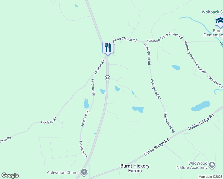 map of restaurants, bars, coffee shops, grocery stores, and more near 10852 Cartersville Highway in Dallas
