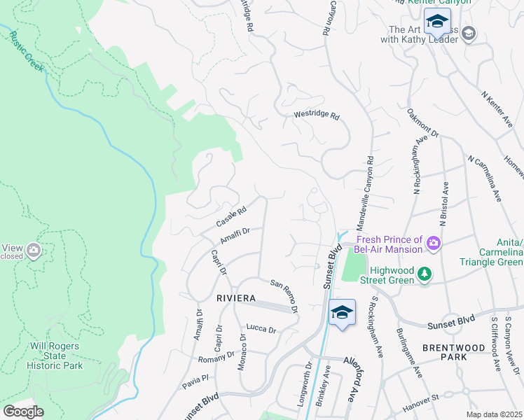map of restaurants, bars, coffee shops, grocery stores, and more near 1675 San Remo Drive in Los Angeles