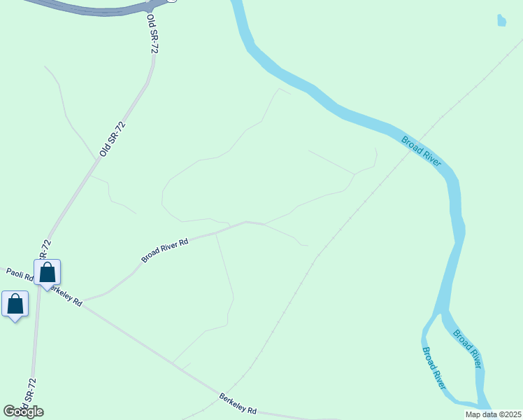 map of restaurants, bars, coffee shops, grocery stores, and more near 737 Broad River Road in Carlton