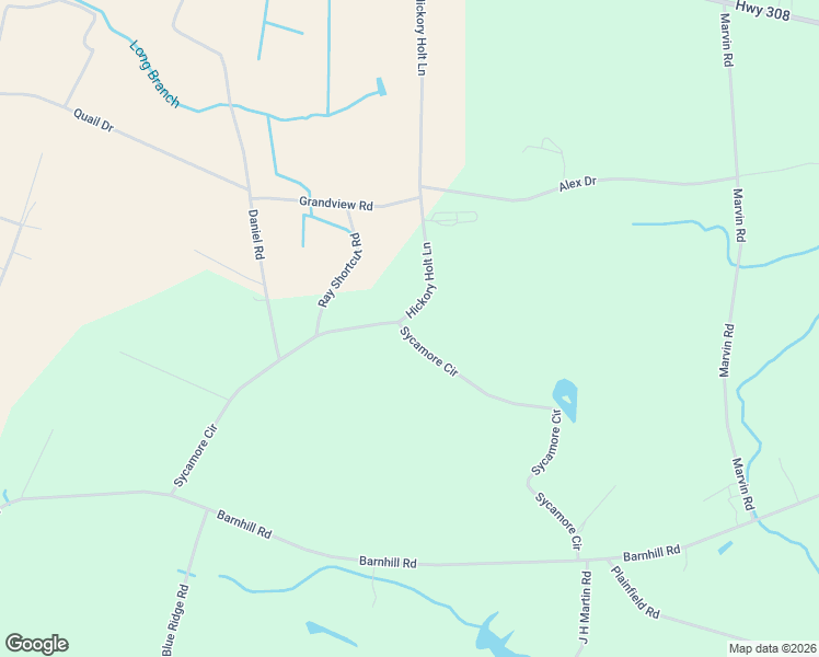 map of restaurants, bars, coffee shops, grocery stores, and more near 5318 Sycamore Circle in Galivants Ferry