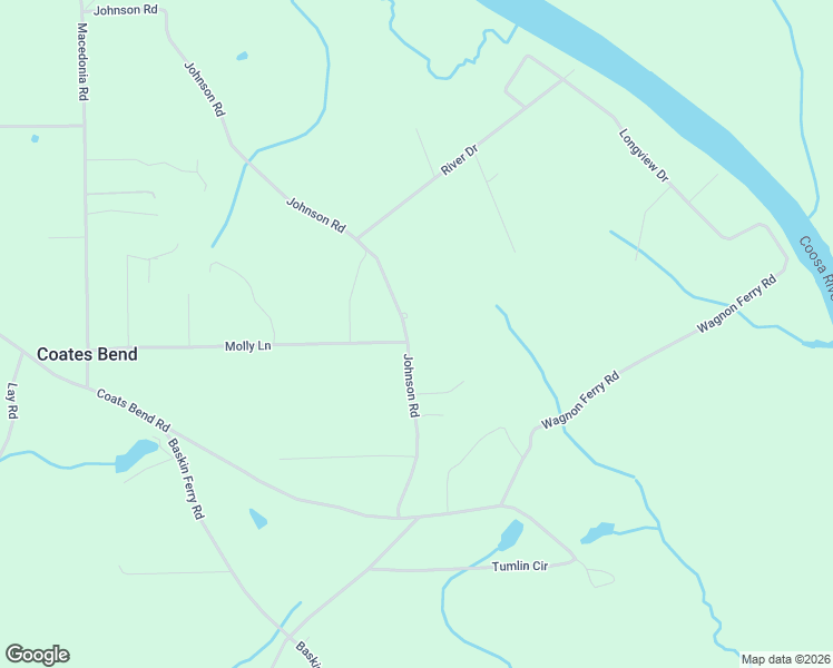 map of restaurants, bars, coffee shops, grocery stores, and more near 2340 Johnson Road in Gadsden