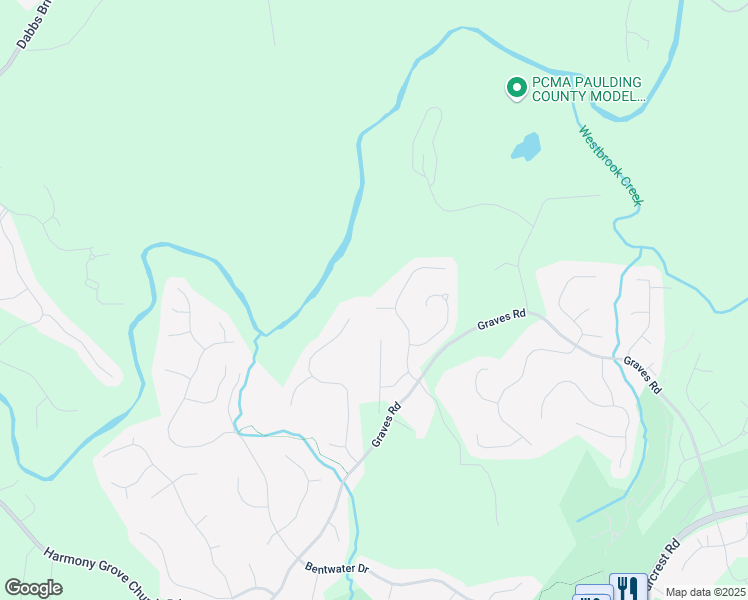 map of restaurants, bars, coffee shops, grocery stores, and more near 48 Scenic Overlook in Acworth
