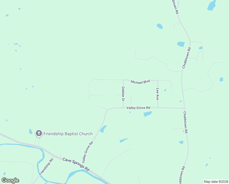 map of restaurants, bars, coffee shops, grocery stores, and more near 36 Jenni Lane in Cedartown