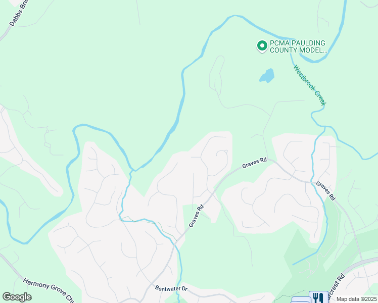 map of restaurants, bars, coffee shops, grocery stores, and more near 48 Scenic Overlook in Acworth