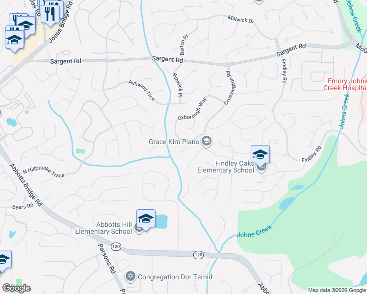 map of restaurants, bars, coffee shops, grocery stores, and more near 780 Ellsborough Court in Alpharetta