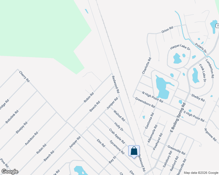 map of restaurants, bars, coffee shops, grocery stores, and more near 1893 Beech Road in Southport