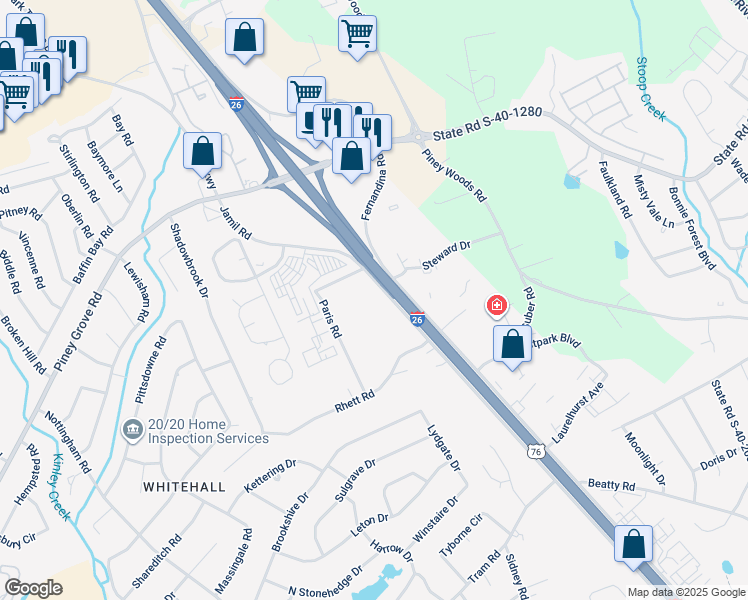 map of restaurants, bars, coffee shops, grocery stores, and more near 490 Jamil Road in Columbia