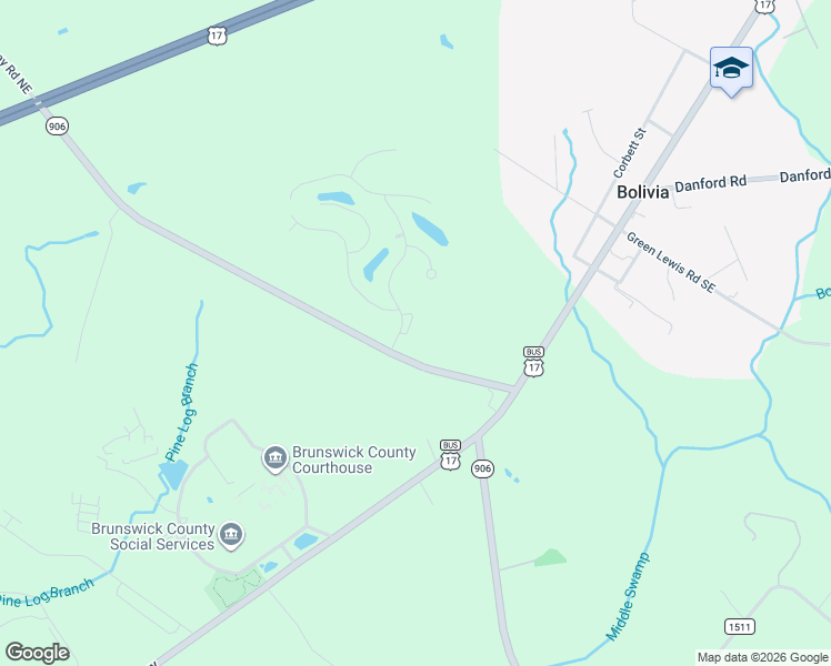 map of restaurants, bars, coffee shops, grocery stores, and more near 89 Spring Mist Ct NE in Bolivia