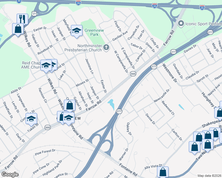 map of restaurants, bars, coffee shops, grocery stores, and more near 119 Broomfield Street in Columbia