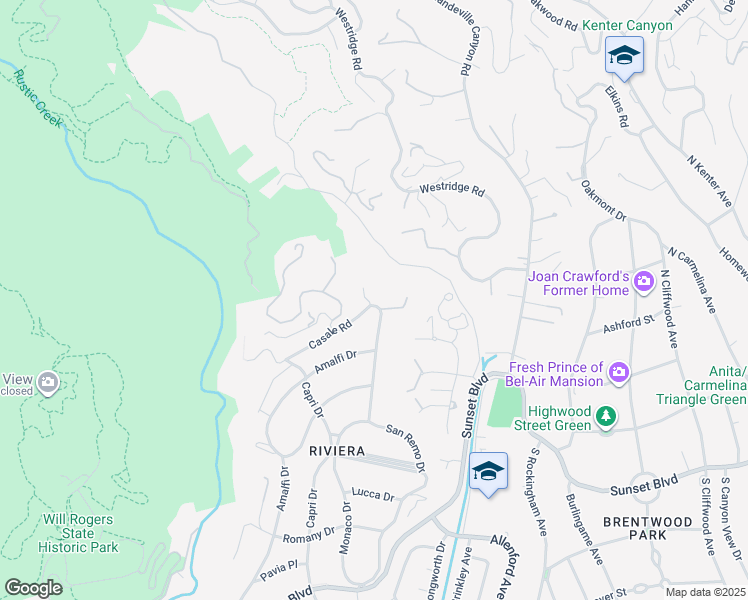 map of restaurants, bars, coffee shops, grocery stores, and more near 1716 North San Remo Drive in Los Angeles