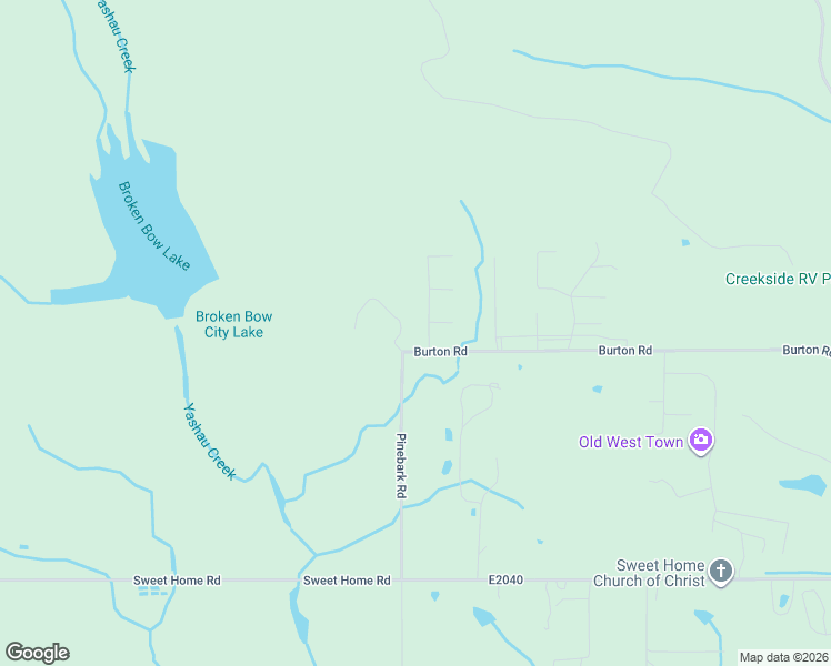 map of restaurants, bars, coffee shops, grocery stores, and more near in Broken Bow