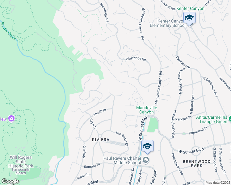 map of restaurants, bars, coffee shops, grocery stores, and more near 1710 North San Remo Drive in Los Angeles