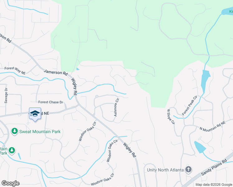 map of restaurants, bars, coffee shops, grocery stores, and more near 4535 Ashmore Circle in Marietta