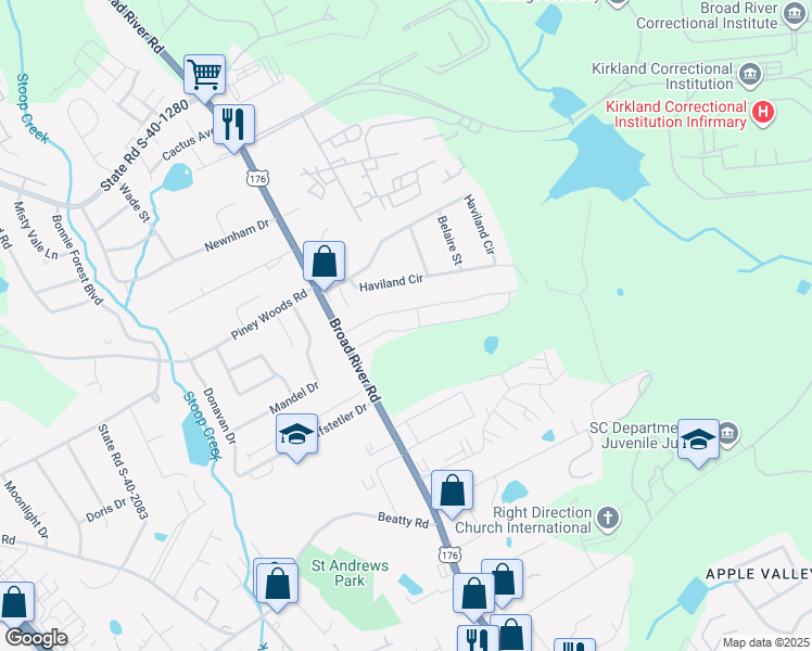 map of restaurants, bars, coffee shops, grocery stores, and more near 436 Regency Park Drive in Columbia