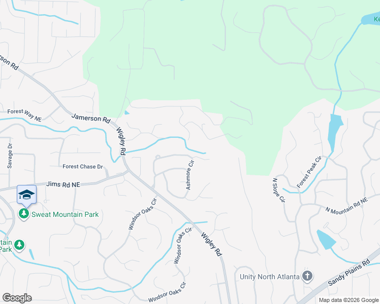 map of restaurants, bars, coffee shops, grocery stores, and more near 4535 Ashmore Circle in Marietta