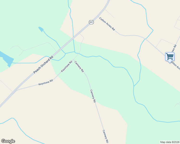 map of restaurants, bars, coffee shops, grocery stores, and more near 5495 Cannery Rd in Dalzell