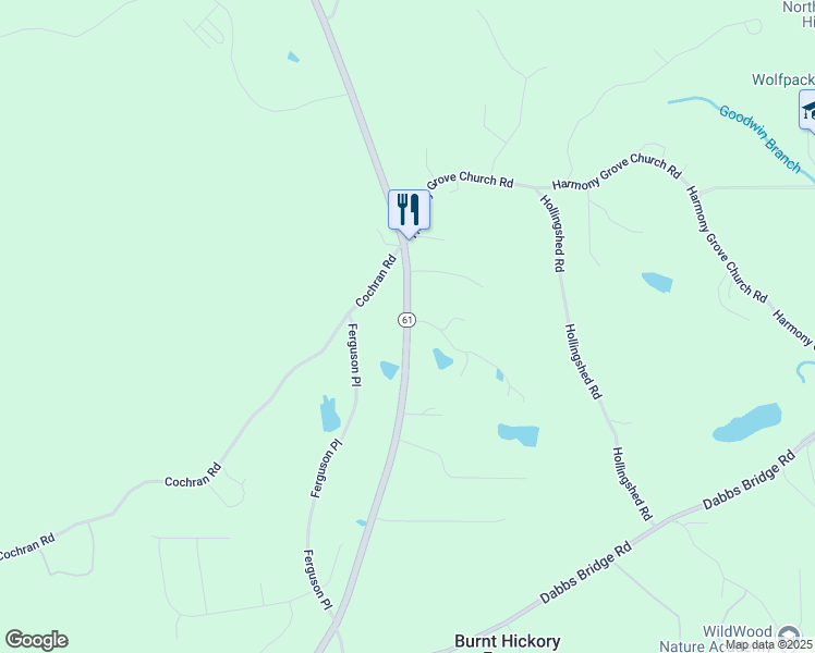 map of restaurants, bars, coffee shops, grocery stores, and more near Cartersville Highway in Dallas