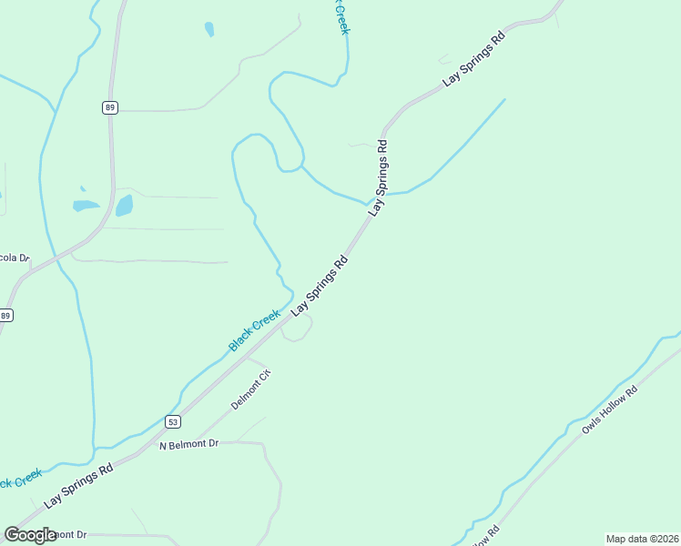 map of restaurants, bars, coffee shops, grocery stores, and more near 2533 Lay Springs Road in Gadsden