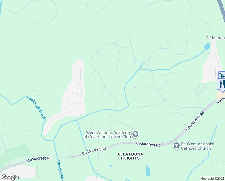 map of restaurants, bars, coffee shops, grocery stores, and more near 711 Carl Sanders Drive in Acworth