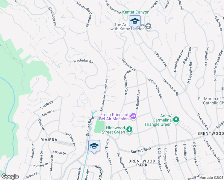 map of restaurants, bars, coffee shops, grocery stores, and more near 1702 Mandeville Lane in Los Angeles