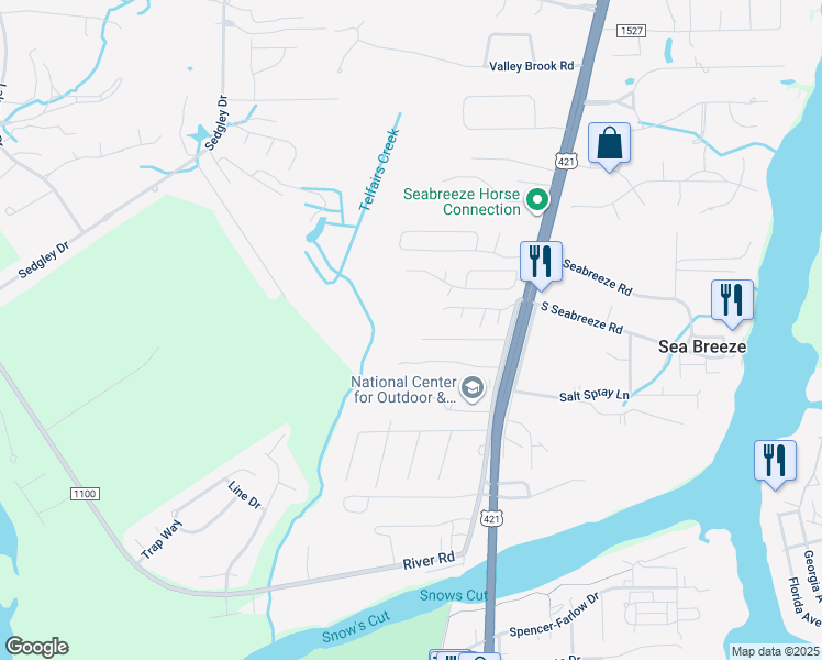 map of restaurants, bars, coffee shops, grocery stores, and more near 614 Green Valley Drive in Wilmington