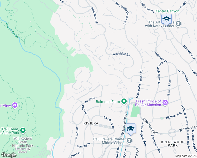 map of restaurants, bars, coffee shops, grocery stores, and more near 1718 North San Remo Drive in Los Angeles